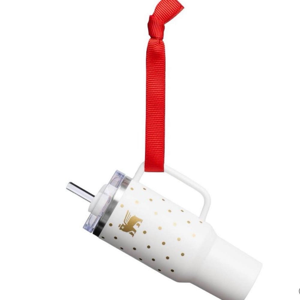 Mini Stanley Cup ornament/ keychain in Frosty Dots